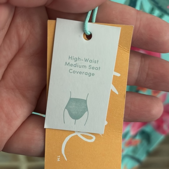 Women’s Kona Sol 2 piece High Waist Bottom SwimSuit, Size Small (4-6), Tropical - Picture 10 of 11